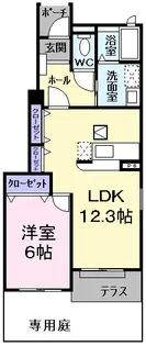 ルミエール【1階】の間取り