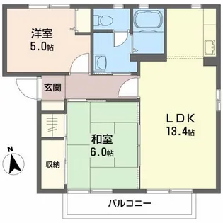 サンライズコーポ【2階】の間取り