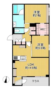 プルメリア【1階】の間取り
