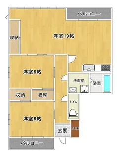 エクセル野田【4階】の間取り