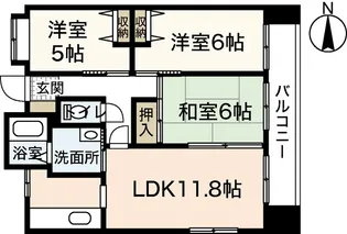 ワイビル【2階】の間取り