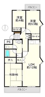 クリスタルハイツ(あざみ野マンション)【2階】の間取り