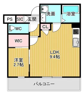 キニスム東五百住【2階】の間取り