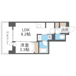 ネベル札幌 legend core【4階】の間取り