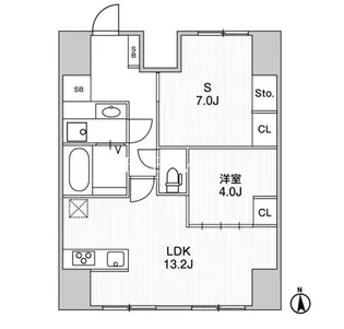 ALTERNA文京湯島【1階】の間取り