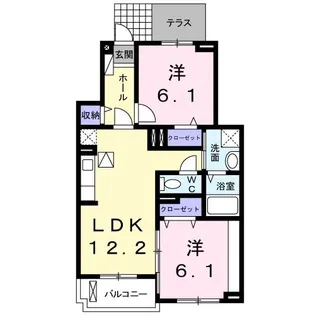 グランシエル・コウIII【1階】の間取り