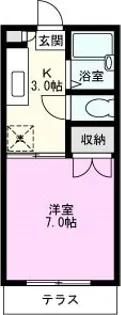 コスモス新松戸【2階】の間取り