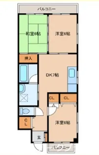 カームメント新町I【2階】の間取り