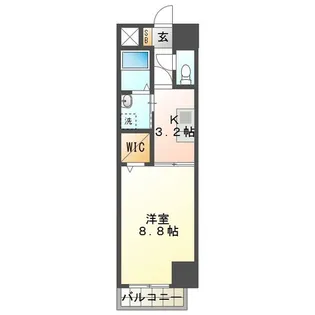 ヴィラナイン【9階】の間取り