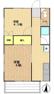 笹原荘【2階】の間取り