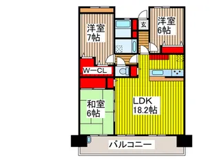 キララガーデンフロントコート【14階】の間取り