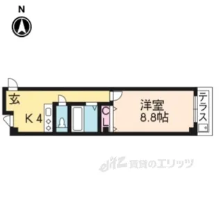 新町マンション【4階】の間取り