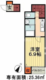 サードロック千葉【2階】の間取り
