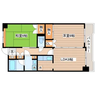 長町南424ビル【5階】の間取り