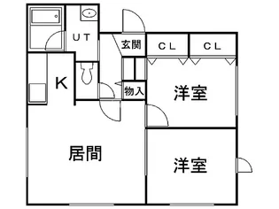 リベア新道東【1階】の間取り