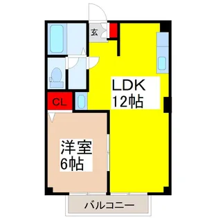 グリーンヒルズなかのIII【2階】の間取り