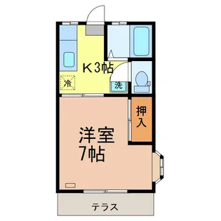 サンヒルズ光英【1階】の間取り