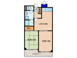 クレア・コート【2階】の間取り