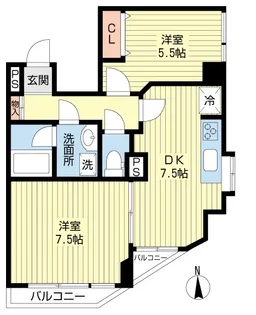コスモ東長崎【4階】の間取り