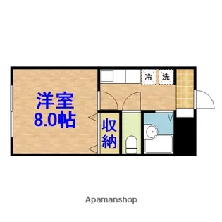 福田ビル【2階】の間取り