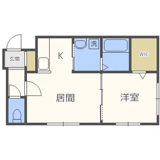 ルチアーノ山鼻【1階】の間取り