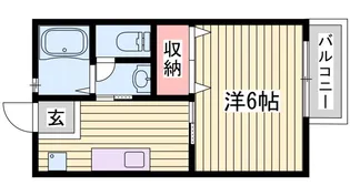 ウエストステージI【1階】の間取り