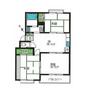 ファミール生田【1階】の間取り
