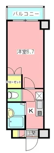 イーストベイ・船橋本町【2階】の間取り