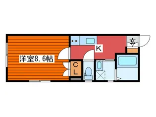 ウィルクエスト王子神谷【2階】の間取り
