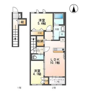 メゾンドフレシール【2階】の間取り