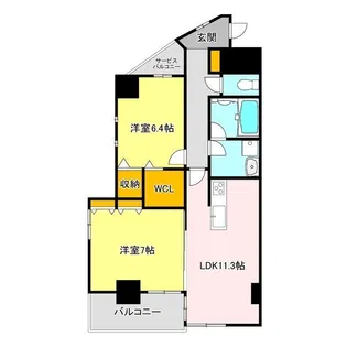 verde陽東【7階】の間取り
