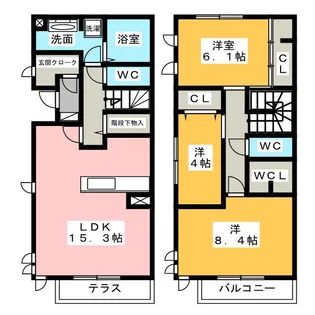 シンフォニー【1階】の間取り