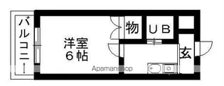 パレス山中【1階】の間取り