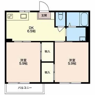 エクセルキウチ【1階】の間取り