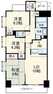 藤和シティホームズ鎌倉山崎【3階】の間取り