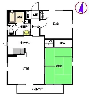 ステュディオ II棟【2階】の間取り