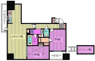 コンフォリア大宮【13階】の間取り