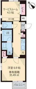 マンション【1階】の間取り