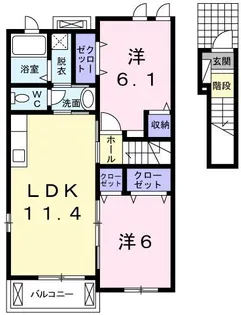 フィールドアリス【2階】の間取り