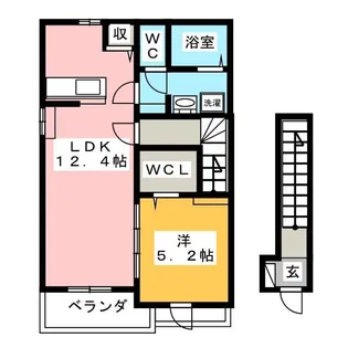 グリーン ヴィラ 北鎌倉【2階】の間取り