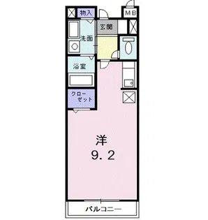 プラティーク東所沢B【2階】の間取り