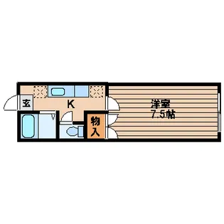 宮城県仙台市泉区泉ケ丘3【アパート】の間取り