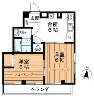 リスタアハイツ【2階】の間取り