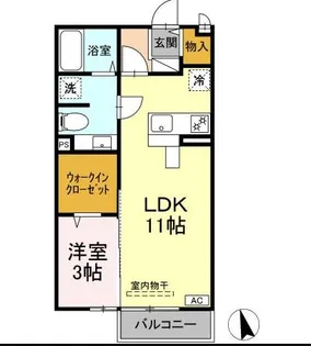 東京都練馬区平和台4【アパート】の間取り