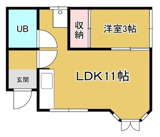 弐番館【1階】の間取り