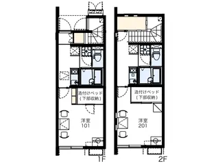 レオネクストヴィーブル【2階】の間取り