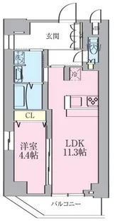 ルネサンスコート文京白山【7階】の間取り