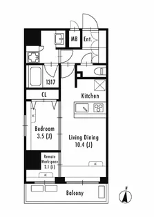 GRAN PASEO上野【5階】の間取り