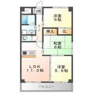 グラード【2階】の間取り