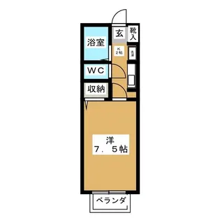 第5フジハイツ【1階】の間取り